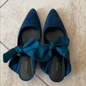 The Row -  Bow low heel mules
